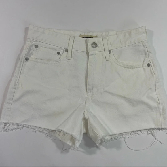 New Madewell Relaxed Denim Shorts Tile White - Picture 3 of 9